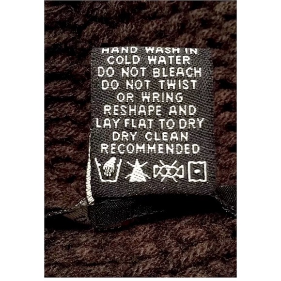 BCBG MAXAZRIA Trendy Knit Knee Length Sweater Brown & Yellow - Picture 5 of 5